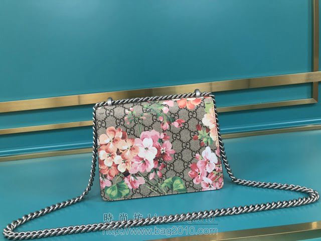 Gucci古馳包包 G家新款女包 款號:421970 古奇鏈條單肩斜挎包 Gucci小號酒神包  gdj1347